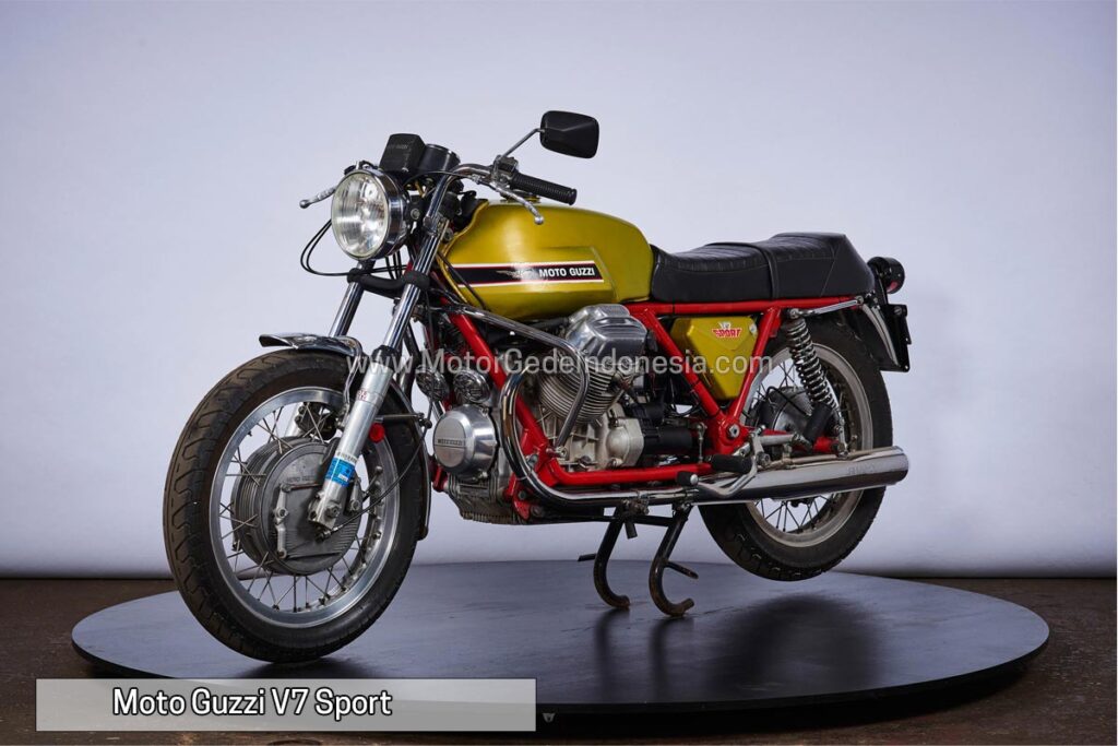 moto guzzi v7 sport salah satu merek motor gede terkenal